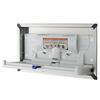Recessed Baby Changing Station Horizontal Wall Stainless Steel Frame